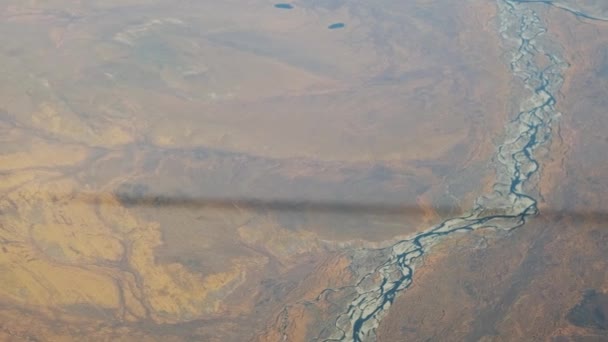 Vista Aérea Del Río Yakutia Rusia — Vídeos de Stock