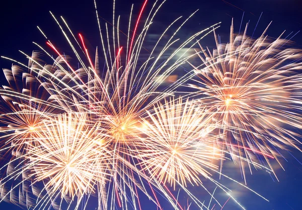 Beautiful fireworks show — Stock Photo, Image
