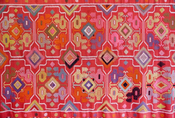The fabric embroidered with oriental ornaments — Stock Photo, Image