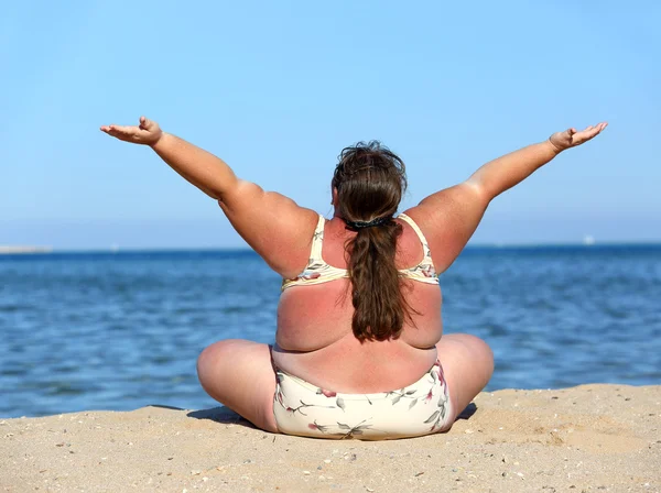 Fat beach woman Stock Photos, Royalty Free Fat beach woman Images |  Depositphotos