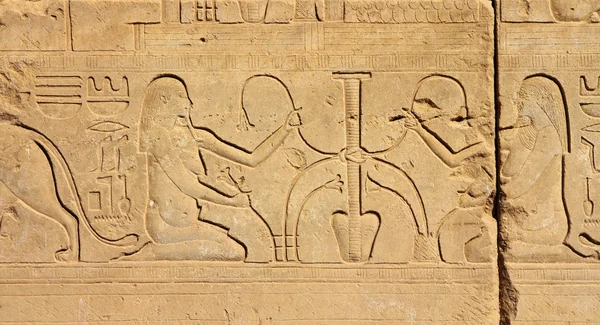 Forntida Egypten bilder och hieroglyfer — Stockfoto