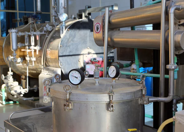 Destilace silic v továrně Stock Obrázky