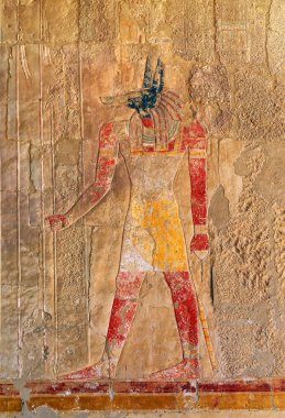 ancient egypt color image of anubis clipart