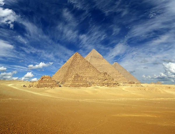 Stora pyramider i Egypten — Stockfoto