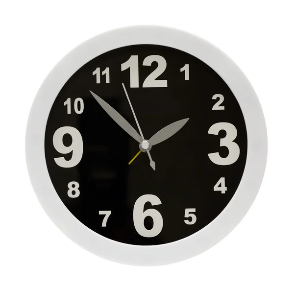 Nowoczesny zegar alarm na białym tle — Zdjęcie stockowe