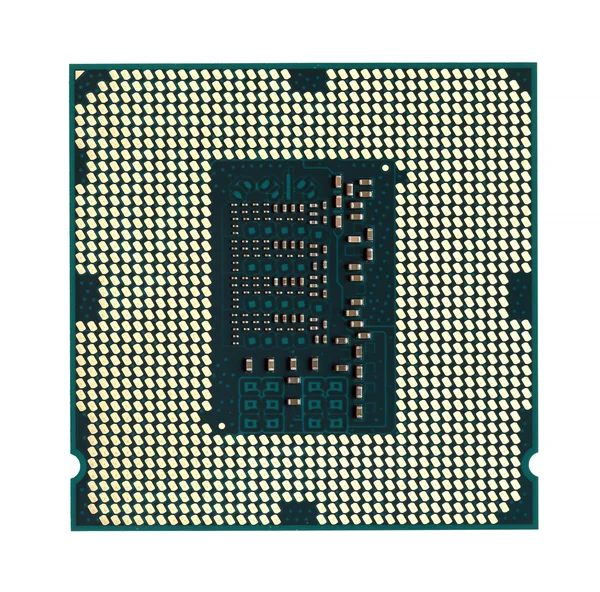 Moderní počítačový čip cpu — Stock fotografie