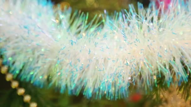 Christmas garland decoration — Stock Video