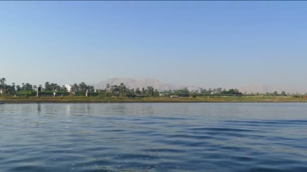 Paisagem fluvial do Nilo — Vídeo de Stock