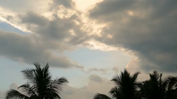 Schöne Landschaft mit Sonnenuntergang — Stockvideo