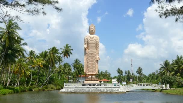 Estatua de Buda de Peraliya — Vídeo de stock