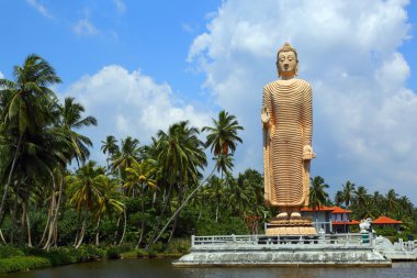 Peraliya Buddha Statue in Hikkaduwa clipart