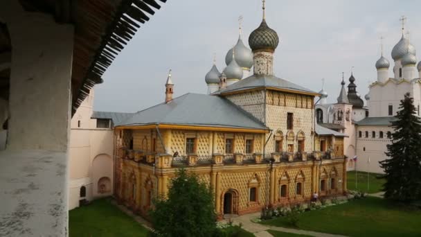 Kremlin Rostov büyük şehirde Panoraması — Stok video