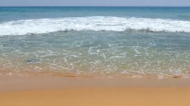 Havbølger på stranden – stockvideo