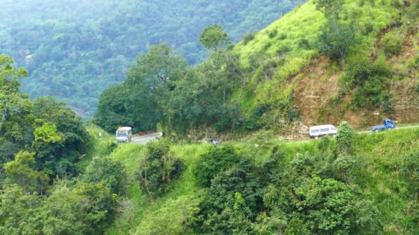 在斯里兰卡的山路 — 图库视频影像