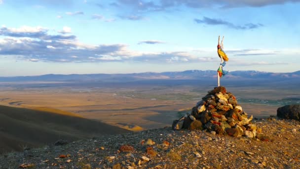 Paisaje en las montañas de Altai — Vídeo de stock