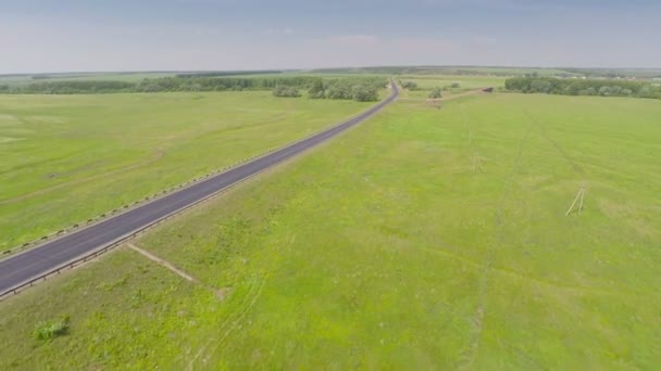 Vista aérea de la carretera — Vídeo de stock