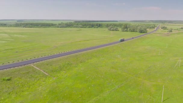 Vista aérea de la carretera — Vídeo de stock