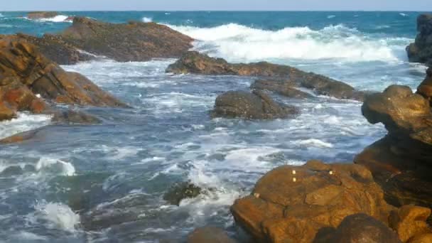Landschaft mit Meereswellen — Stockvideo