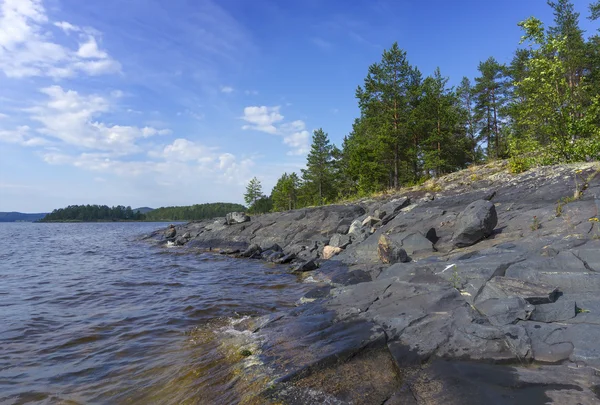 Lago ladoga na Carélia — Fotografia de Stock