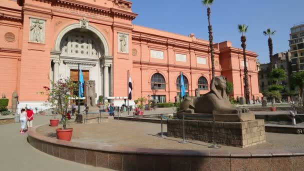 Egyptiska museet i Kairo, Egypten — Stockvideo