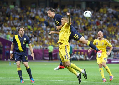 2012 Avrupa Futbol Şampiyonası futbol oyun Ukrayna vs İsveç