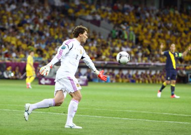 Goalkeeper Andriy Pyatov of Ukraine