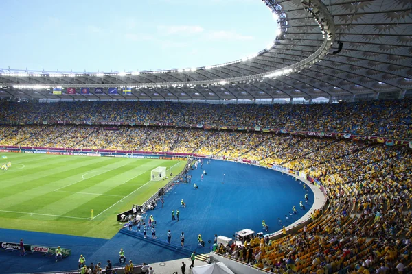 Vista panoramica dello stadio olimpico di Kiev — Foto Stock