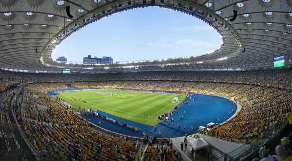 Vista panoramica dello stadio olimpico di Kiev — Foto Stock