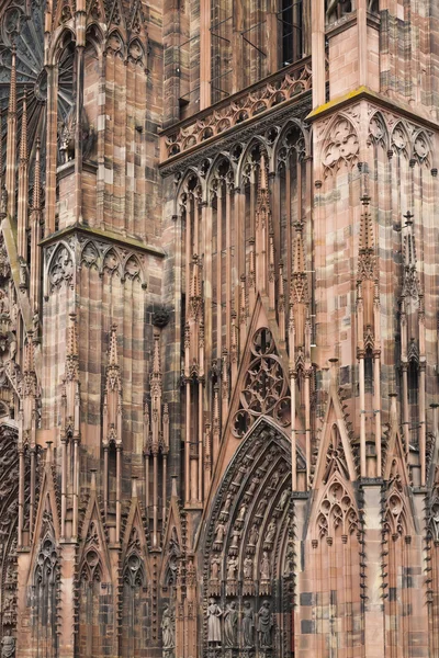 ストラスブール大聖堂 (ノートルダム大聖堂)、フランス — ストック写真