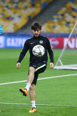 FC Manchester City training session at NSC Olimpiyskyi stadium i