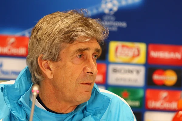 Press-Conference before UEFA Champions League game Dynamo Kyiv v — Stock Photo, Image