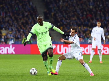 UEFA Champions League game FC Dynamo Kyiv vs Manchester City in 