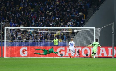 UEFA Champions League game FC Dynamo Kyiv vs Manchester City in 