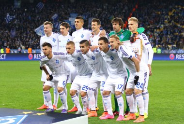 UEFA Champions League game FC Dynamo Kyiv vs Manchester City in 