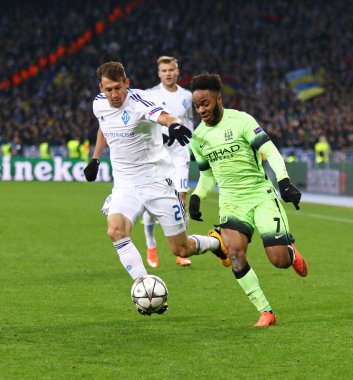 UEFA Champions League game FC Dynamo Kyiv vs Manchester City in 