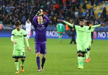 UEFA Champions League game FC Dynamo Kyiv vs Manchester City in 