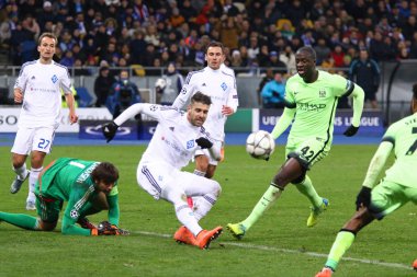 UEFA Champions League game FC Dynamo Kyiv vs Manchester City in 
