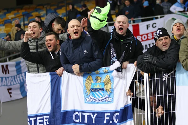 UEFA Champions League game FC Dynamo Kyiv vs Manchester City in — Zdjęcie stockowe