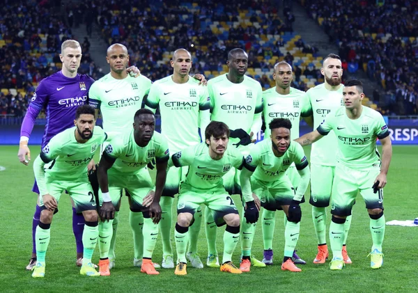 UEFA Champions League game FC Dynamo Kyiv vs Manchester City in — стокове фото