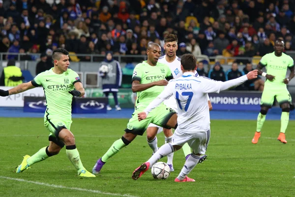 UEFA Mestarien liigan peli FC Dynamo Kiova vs Manchester City — kuvapankkivalokuva
