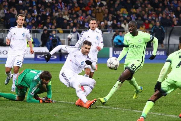 UEFA Champions League jogo FC Dynamo Kyiv vs Manchester City em — Fotografia de Stock