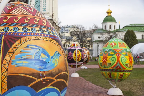 Traditional Ukrainian Festival of Easter eggs (Pysanka) in Kyiv, — Zdjęcie stockowe