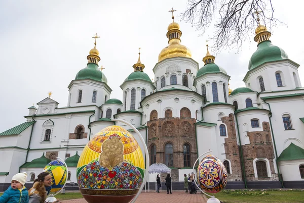 Традиционный Украинский фестиваль пасхальных яиц (Писанка) в Киеве , — стоковое фото