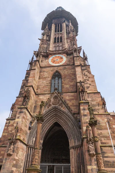 Freiburg Munster katedrála, Freiburg im Breisgau City, Německo — Stock fotografie
