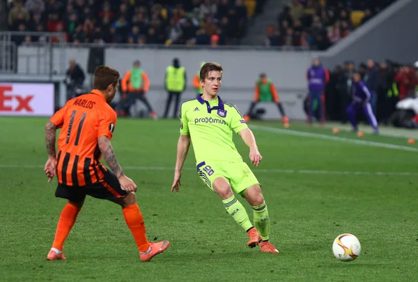 UEFA Europa League peli Shakhtar Donetsk vs. Anderlecht — kuvapankkivalokuva