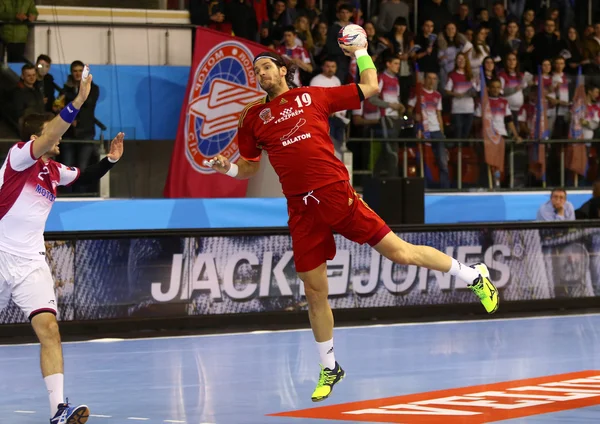 2015 / 16 EHF Champions League Last 16 Handball game Motor vs Vesz — Stok Foto