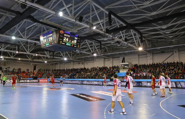 Ligue des champions EHF 2015 / 16 Les 16 derniers matchs de handball Motor vs Vesz — Photo