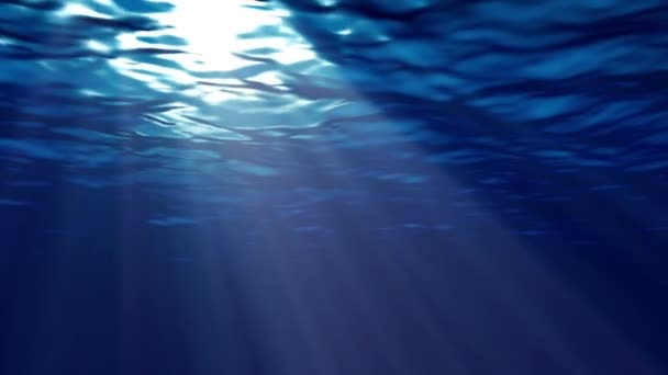 Surface bleue de l'océan vue sous-marine 