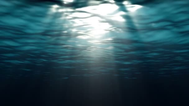 Surface bleue de l'océan vue sous-marine 