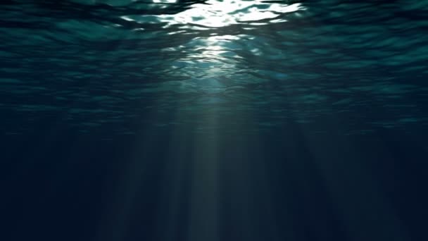 Surface bleue de l'océan vue sous-marine 